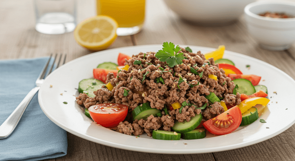 Ground Wagyu Beef recipe Chili Served in a Bowl